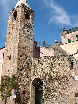 The bell tower of the church of Santa Maria Maddalena