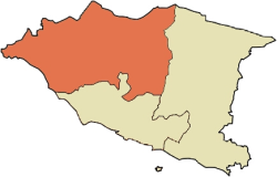 Location of Alor Gajah District in Malacca