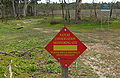 DEC Nature Conservation Monitoring Site sign – Perth Hills District, Swan Region