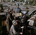 Image 67A group of Finnish soldiers operating a Bofors gun during the Continuation War in 1943 (from History of Finland)