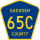 County Road 65C marker