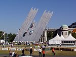 The Ford Central Display at the 2003 Goodwood Festival of Speed. Designed by Gerry Judah