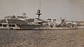HMS Caradoc (D60) at the City of Hamilton circa 1928