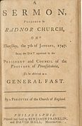 Sermon published 1748