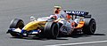 Heikki Kovalainen driving the R27 at the British Grand Prix.