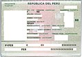Data Sheet from a 2018 Peruvian Passport