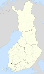 Location of Köyliö in Finland