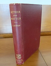 1900 copy of "Aether and Matter"