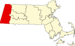 State map highlighting Berkshire County