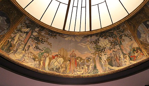 Model by Maurice Denis for the mural inside the dome of the Théâtre des Champs-Élysées (1911–1912)