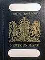 Dominion of Newfoundland passport