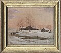 1865 oil painting of the inn that inspired Longfellow's book Tales of a Wayside Inn