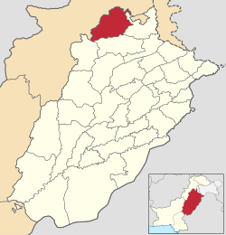 Attock District highlighted within Punjab Province