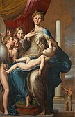 Madonna with the Long Neck; by Parmigianino; 1534–1540; oil on panel; 2.19 x 1.32 m; Uffizi Gallery (Florence)