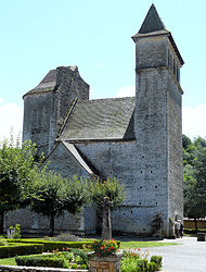 The church in Prats-du-Périgord