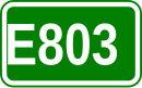 Zeichen der Europastraße 803