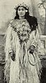 Tahitian woman in festive regalia (ca 1906)