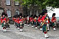 Die Band des Royal Regiment of Scotland im Edinburgh Castle