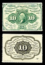 Ten-cent first-issue fractional note