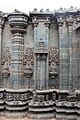 Wall relief, turret, pilasters with miniature decorative towers in Mallikarjuna temple at Kuruvatti
