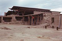 Site of Tapa Shotor, with a protective roof.[26]