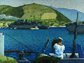 His Majesty's Canadian Ship Prince Henry in Corsica, by Alex Colville, 1944