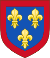 Bordure gules (Dukes of Anjou, Kings of Spain)