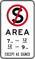 (R5-72) No Stopping Area