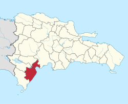 Location of the Barahona Province