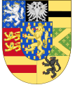 Der saarwerdische Doppeladler im Wappen der Fürsten von Nassau-Usingen-Saarbrücken 1728–1793/1801