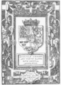 Coat of arms of Christian III as it appeared in the first Danish-language Bible, 1550