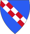 Coat of arms of the House of Hauteville, according to the description provided by Giovanni Antonio Summonte