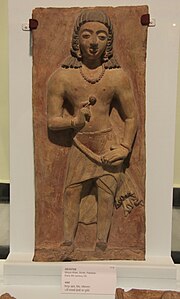 Devotee statue from Mirpur Khas in Sindh (present day Pakistan) (5th century CE)