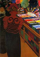 Bon Marché (1898), right panel of a triptych showing shoppers in a department store
