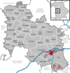 Lage der Gemeinde Genderkingen im Landkreis Donau-Ries
