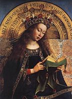 Jan van Eyck, Ghent Altarpiece, Virgin Mary