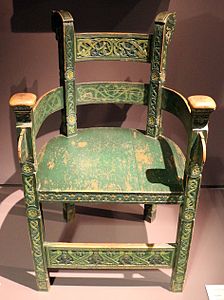 Viking-Art Nouveau chair by Lars Kinsarvik (1900)