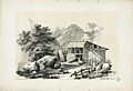 Sawmill in Luchon near 1840 by Eugène de Malbos