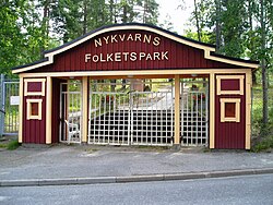 Nykvarn Folkpark, entrance