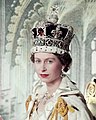 Elizabeth II wearing the Imperial State Crown in 1953