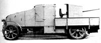 A Russian 3-pounder on a Renault armored car 1917.