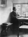 1909. Rudolf Rittner in seinem Zuhause in Weissbach