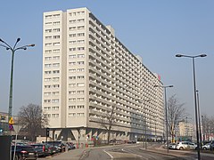 Superjednostka residential unit in Katowice (by Mieczysław Król, 1967–72)