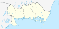 Location map of Blekinge County in Sweden