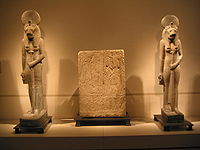 Statuen von Sachmet im Ägyptischen Museum Berlin