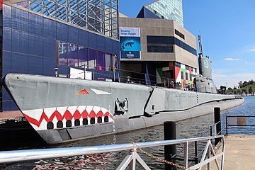 USS Torsk, a World War II submarine, now one of the Historic Ships in Baltimore