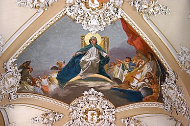 Ceiling of the Collegiata of Santa Maria dell'Elemosina in Catania