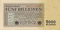 5 Billionen Mark (1. November 1923)