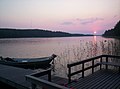 A sunset at Lake Keitele