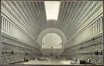 Project for the Royal Library by Étienne-Louis Boullée (1785)